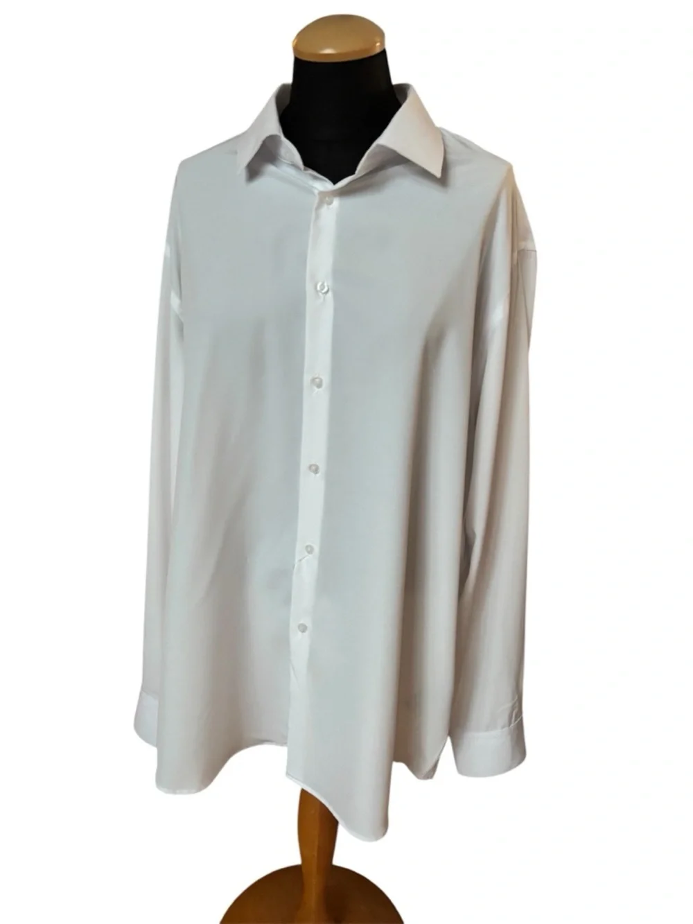 NWT Nautica Men's Slim Fit Performance Supershirt White - Size XL 17-17.5 34/35 - Picture 1 of 12